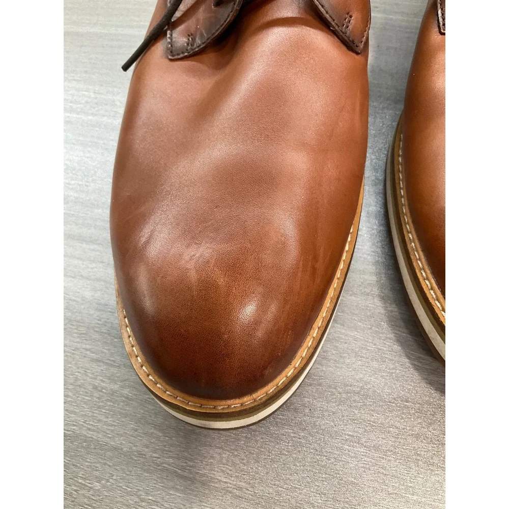 COLE HAAN MENS GRAND 360 OXFORD LEATHER BROWN FORMAL CASUAL NON‎ SLIP SHOES
